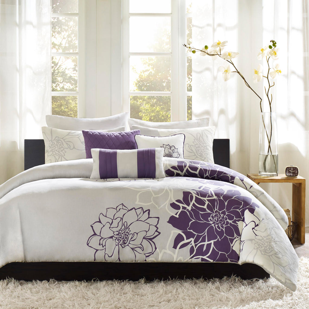 Lola 6 Piece Printed Duvet Cover Set