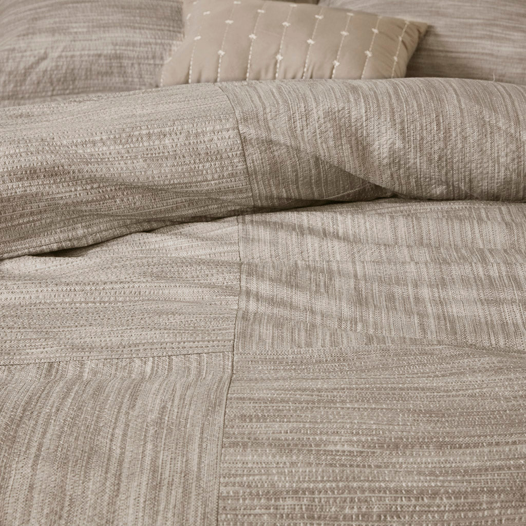 Walter 7 Piece Printed Seersucker Comforter Set