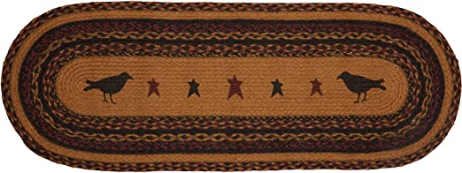 Heritage Farms Crow Jute Oval Runner