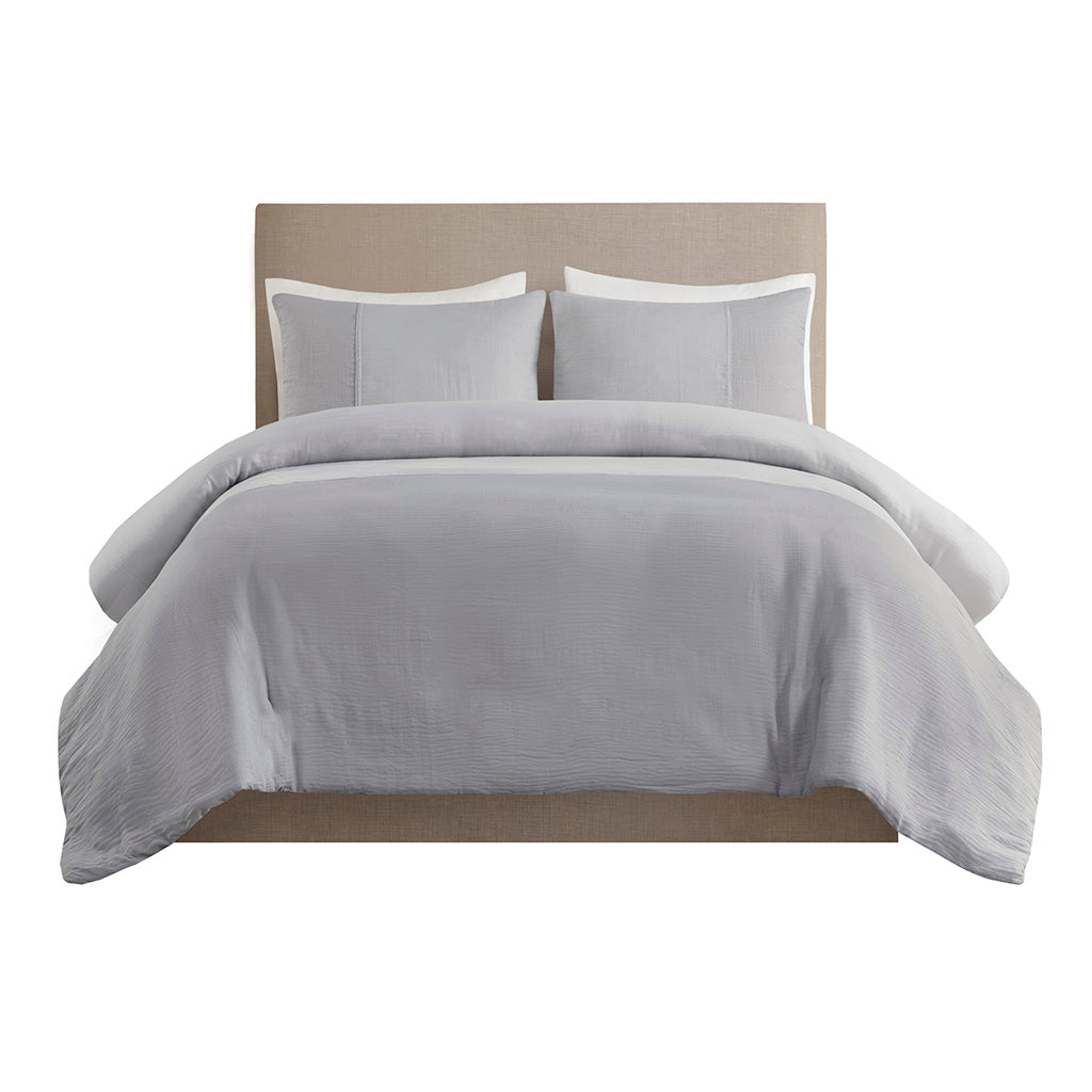 Miro 3 Piece Gauze Oversized Duvet Cover Set