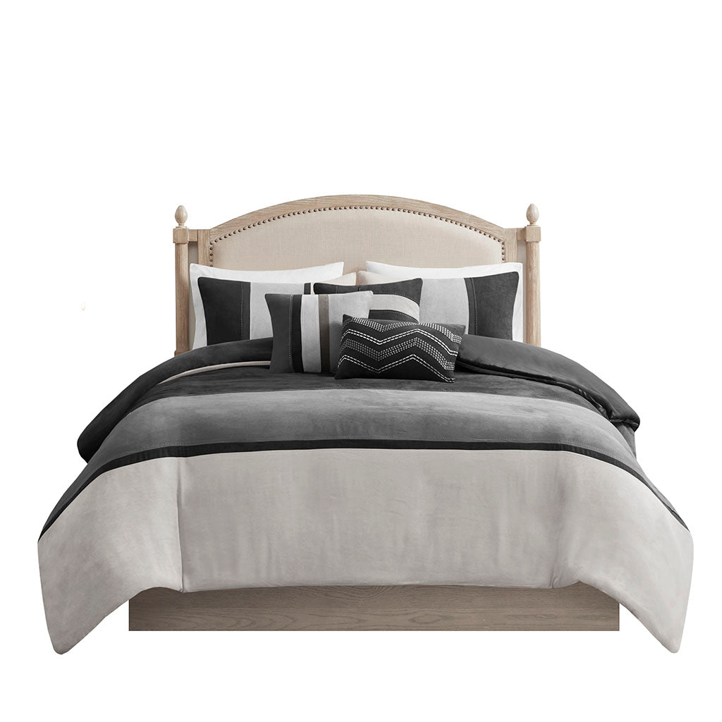 Palisades 6 Piece Faux Suede Duvet Set