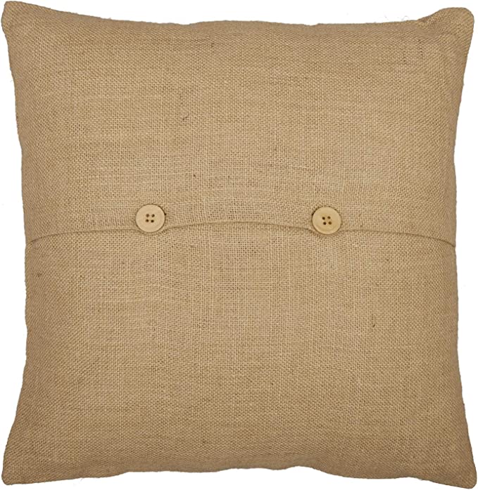 Jute Burlap Harvest Garden Pumpkin 18" Pillow