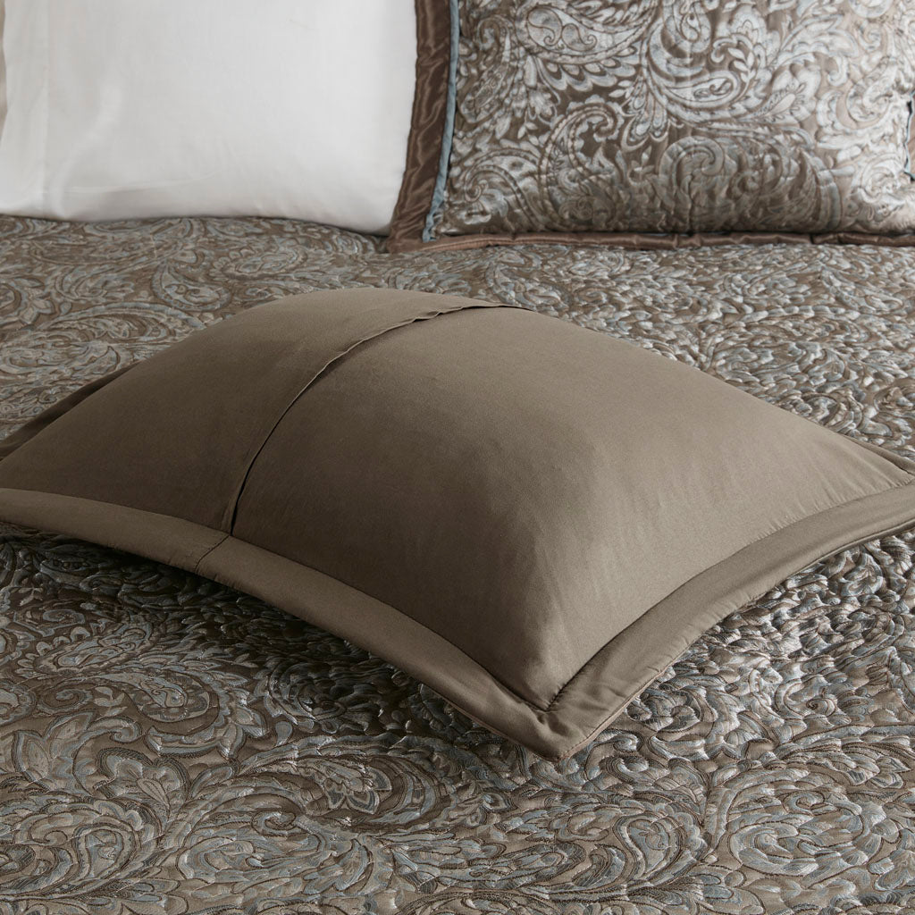 Aubrey 5 Piece Reversible Jacquard Bedspread Set