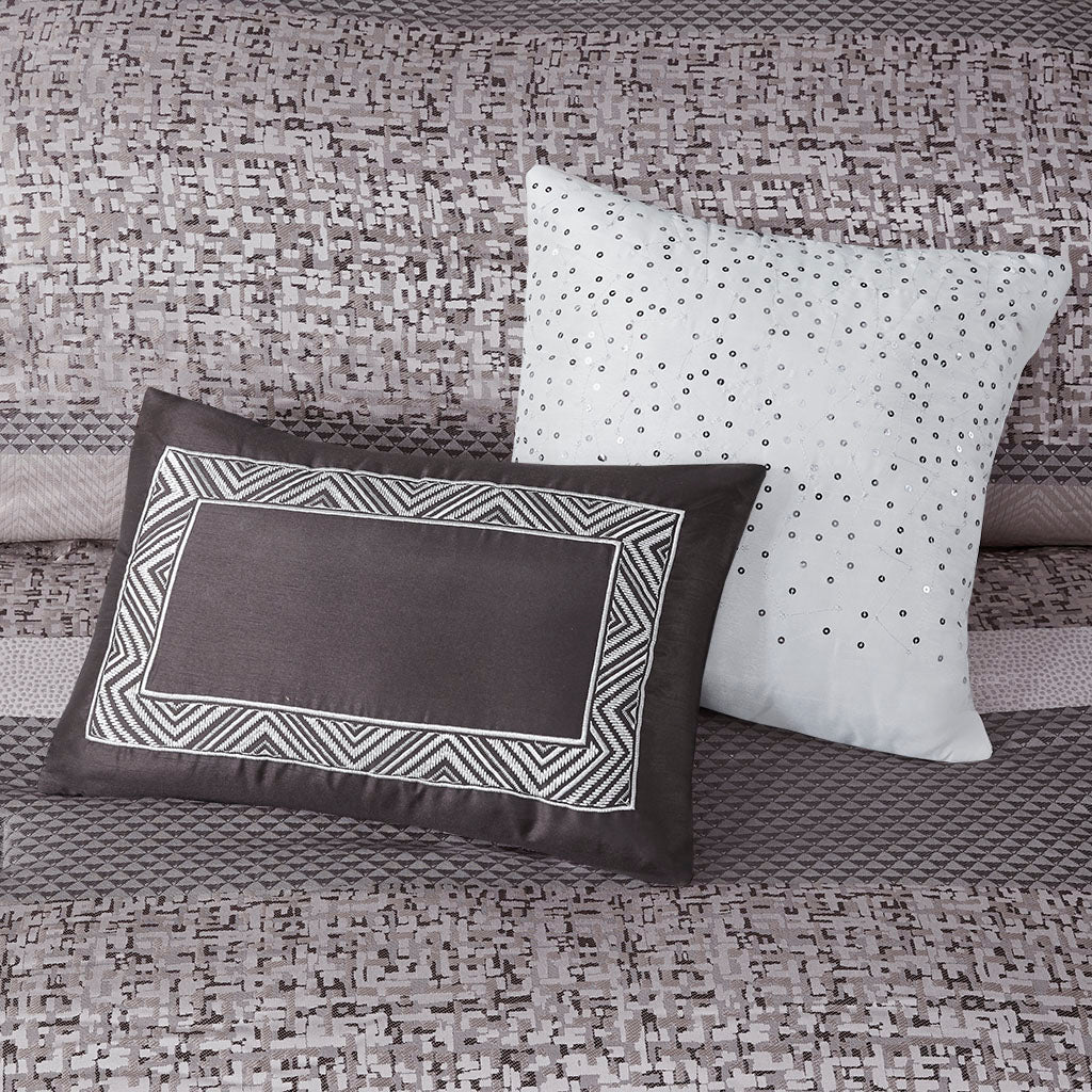 Rhapsody 7 Piece Jacquard Comforter Set