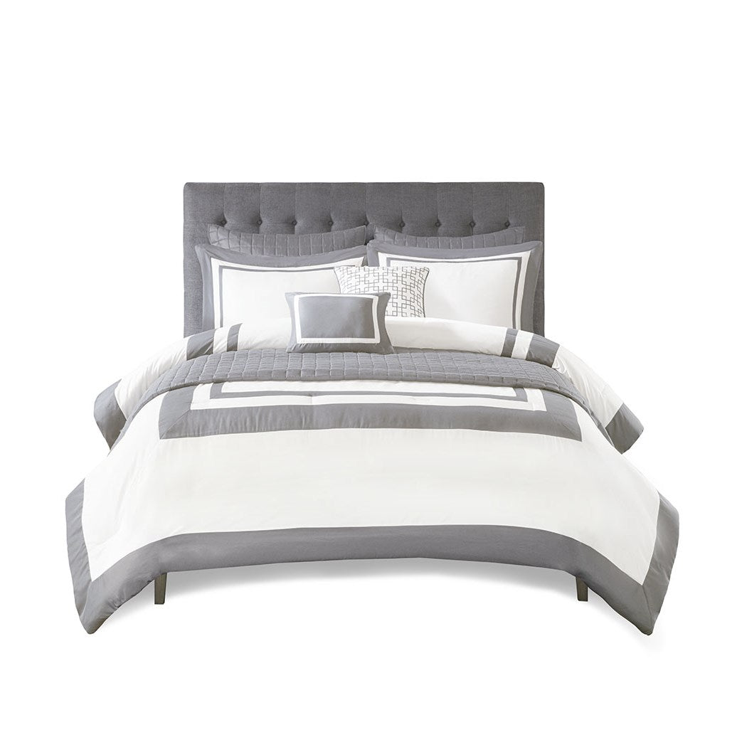 Heritage 8 Piece Comforter and Coverlet Set Collection