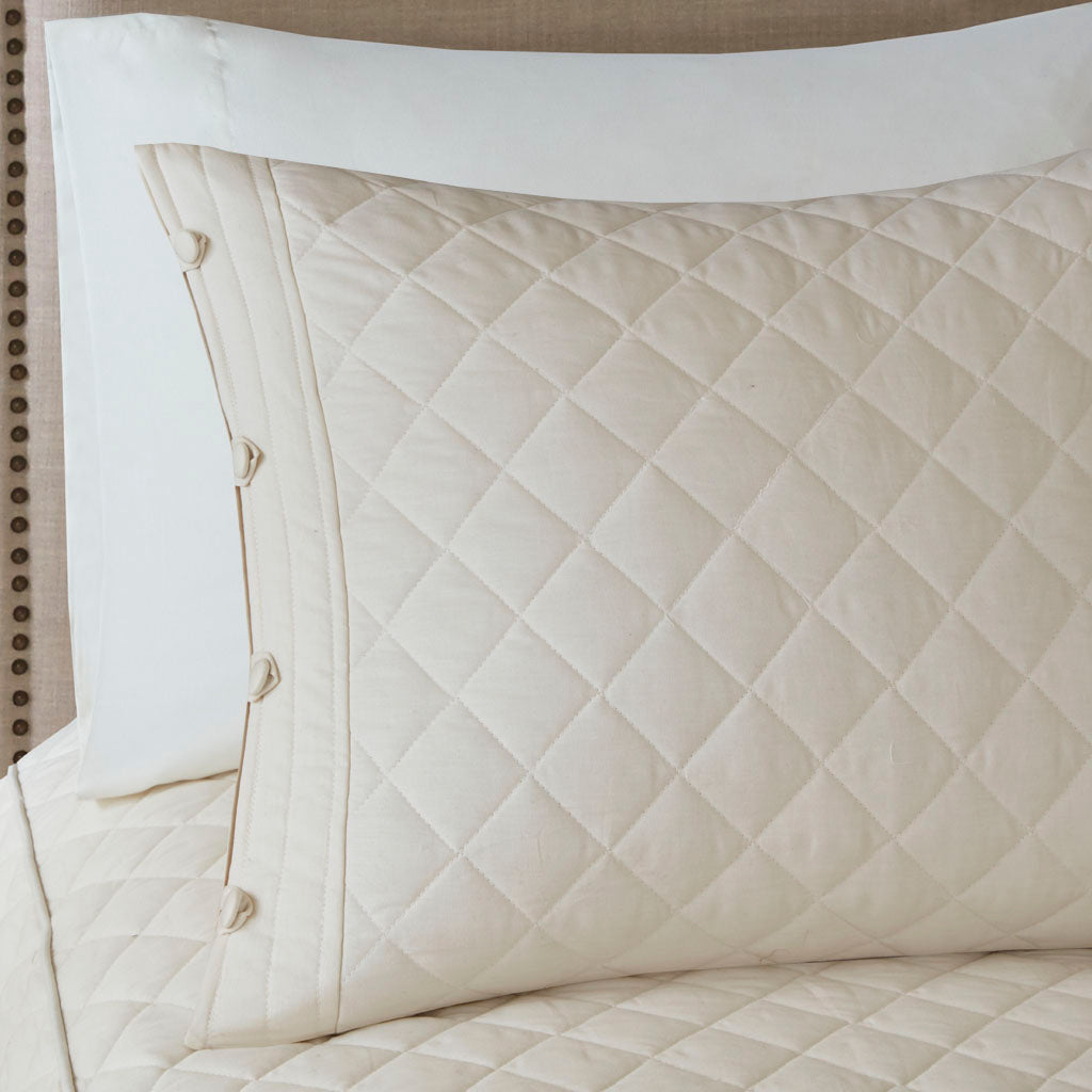 Breanna 4 Piece Cotton Reversible Tailored Bedspread Set