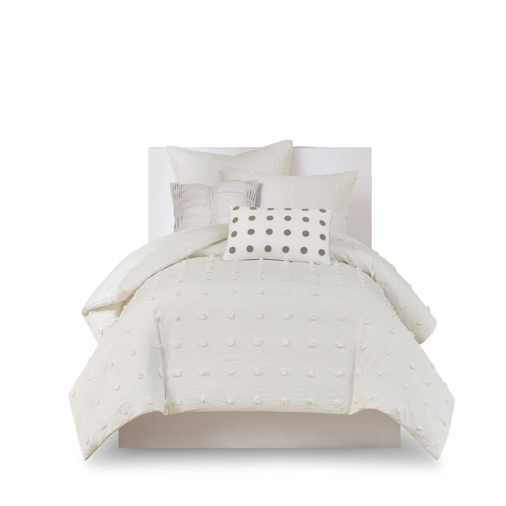 Brooklyn Cotton Jacquard Duvet Cover Set