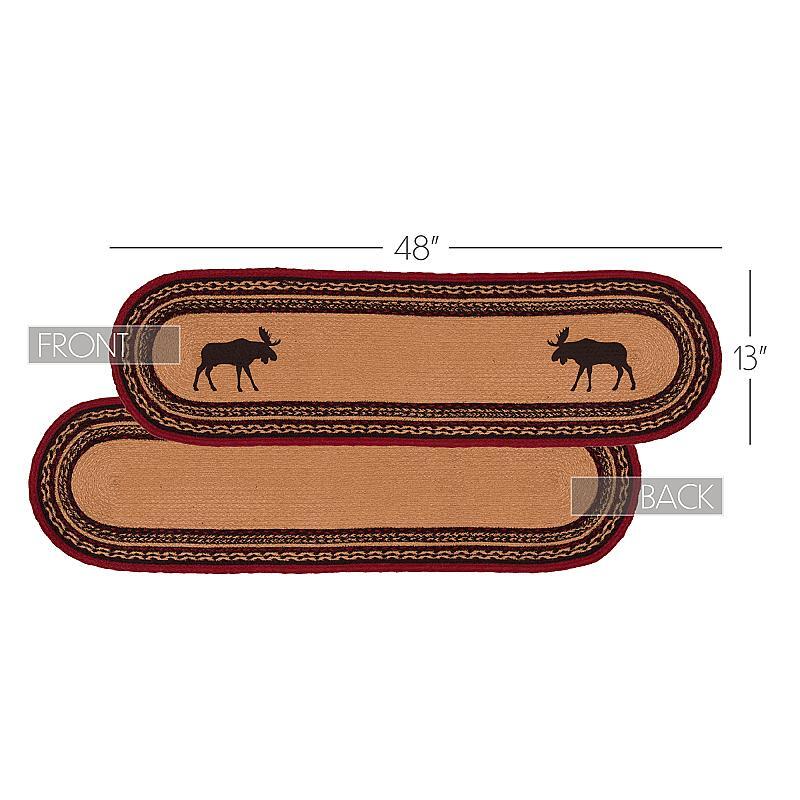 Cumberland Moose Jute 48" Oval Runner