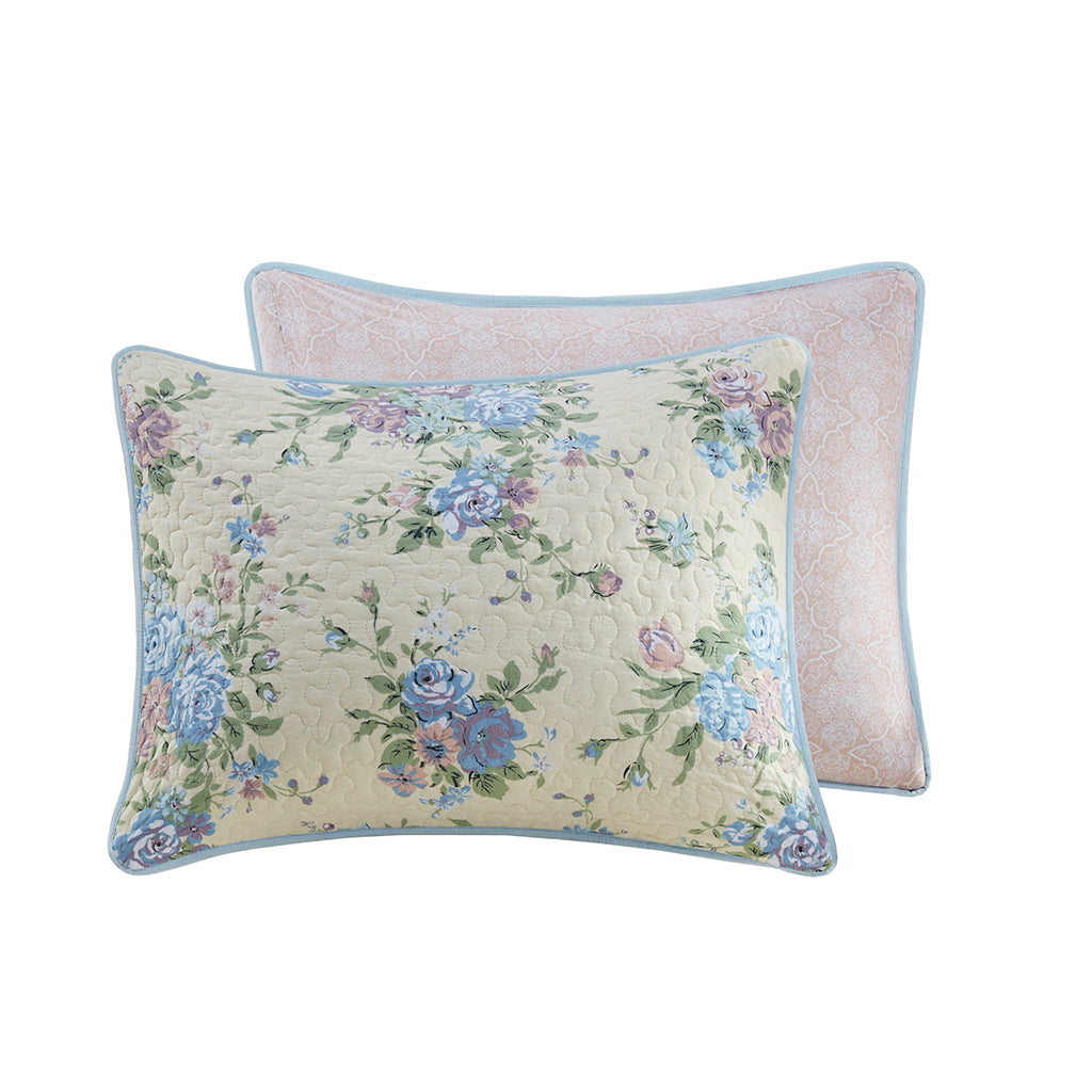Gretchen 3 Piece Reversible Cotton Quilt Set
