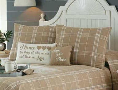 Fieldstone Cream Plaid Standard Sham
