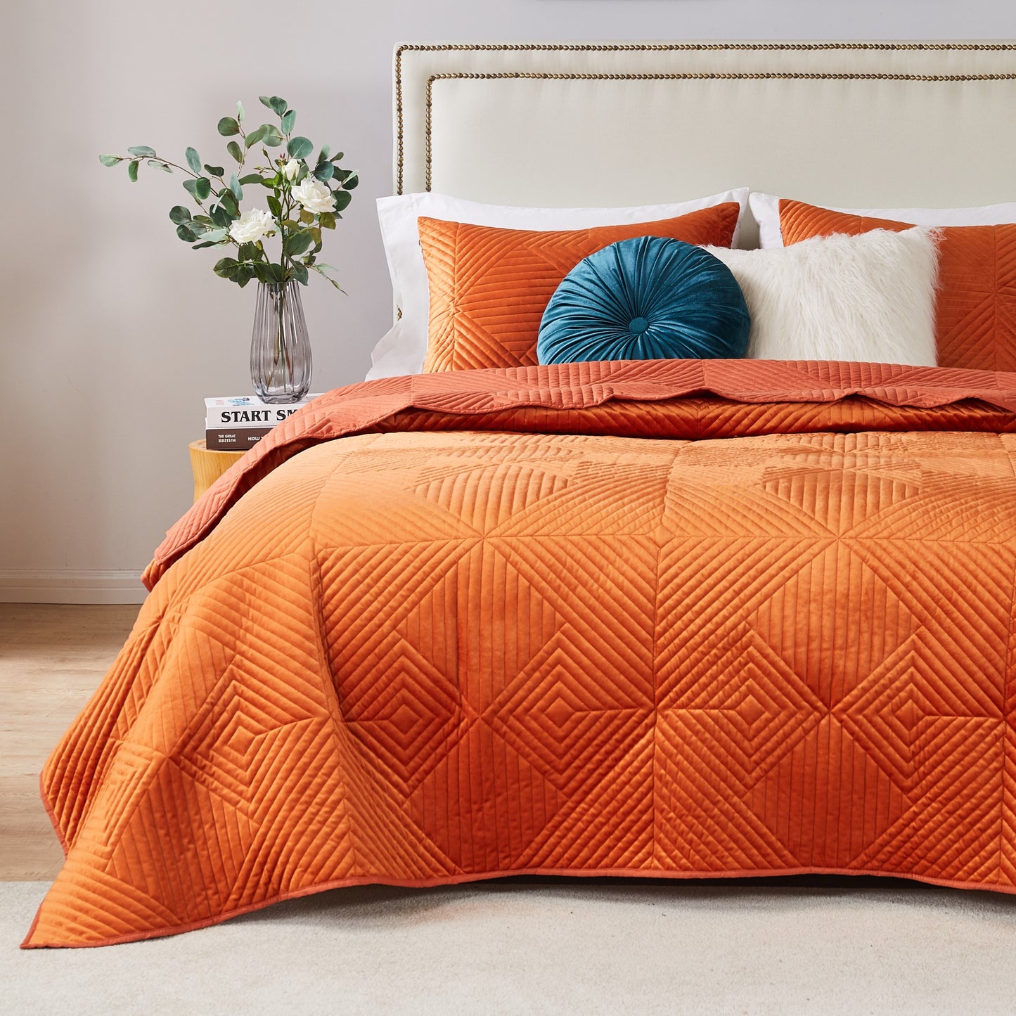 Riviera Velvet Spice Quilt Set