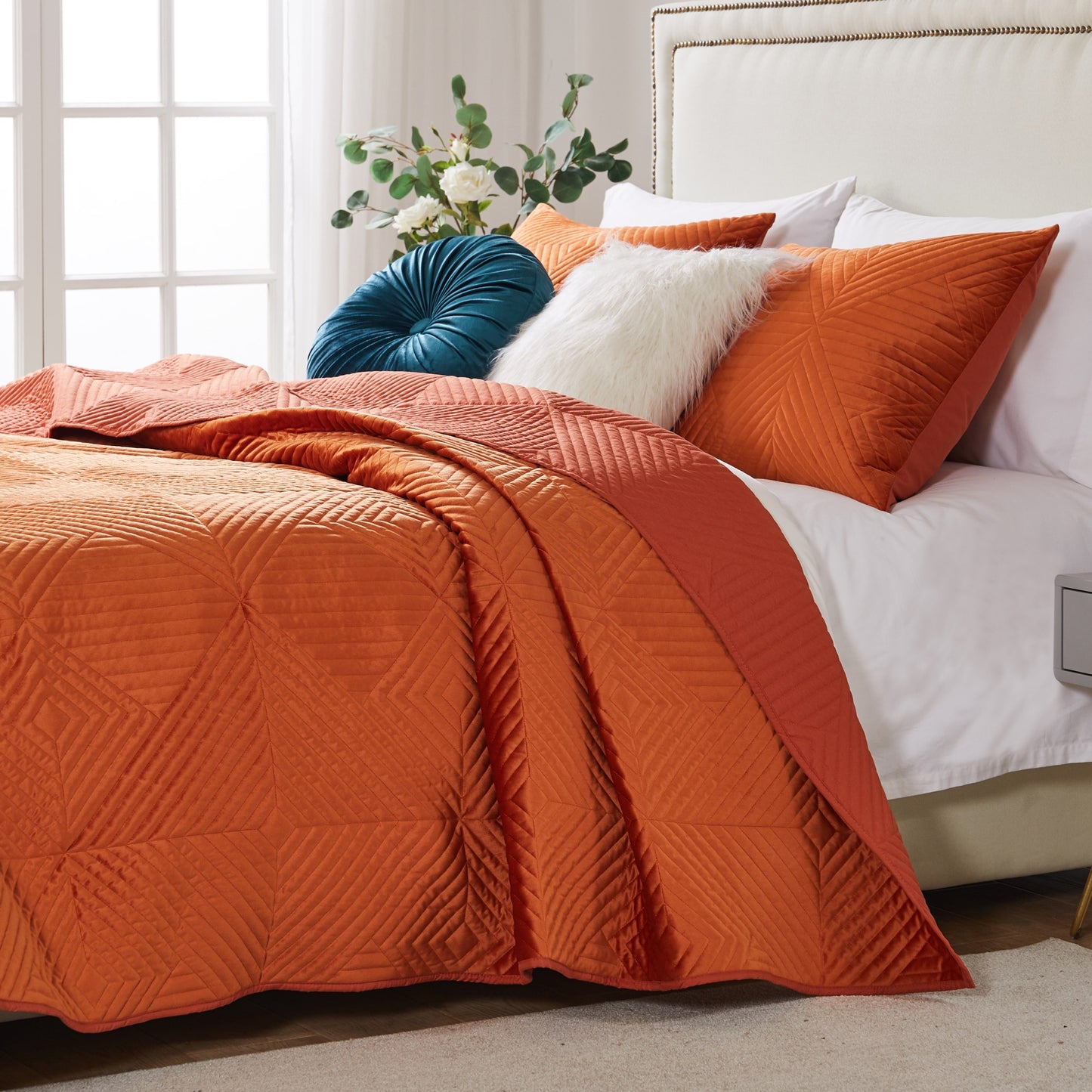 Riviera Velvet Spice Quilt Set