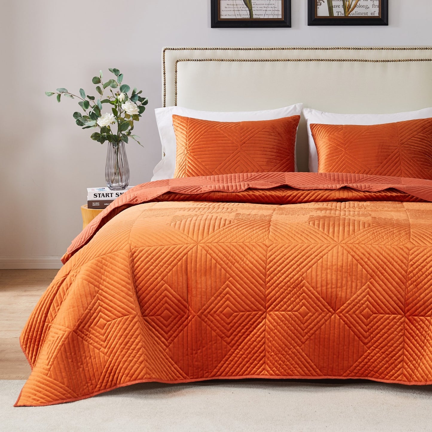Riviera Velvet Spice Quilt Set
