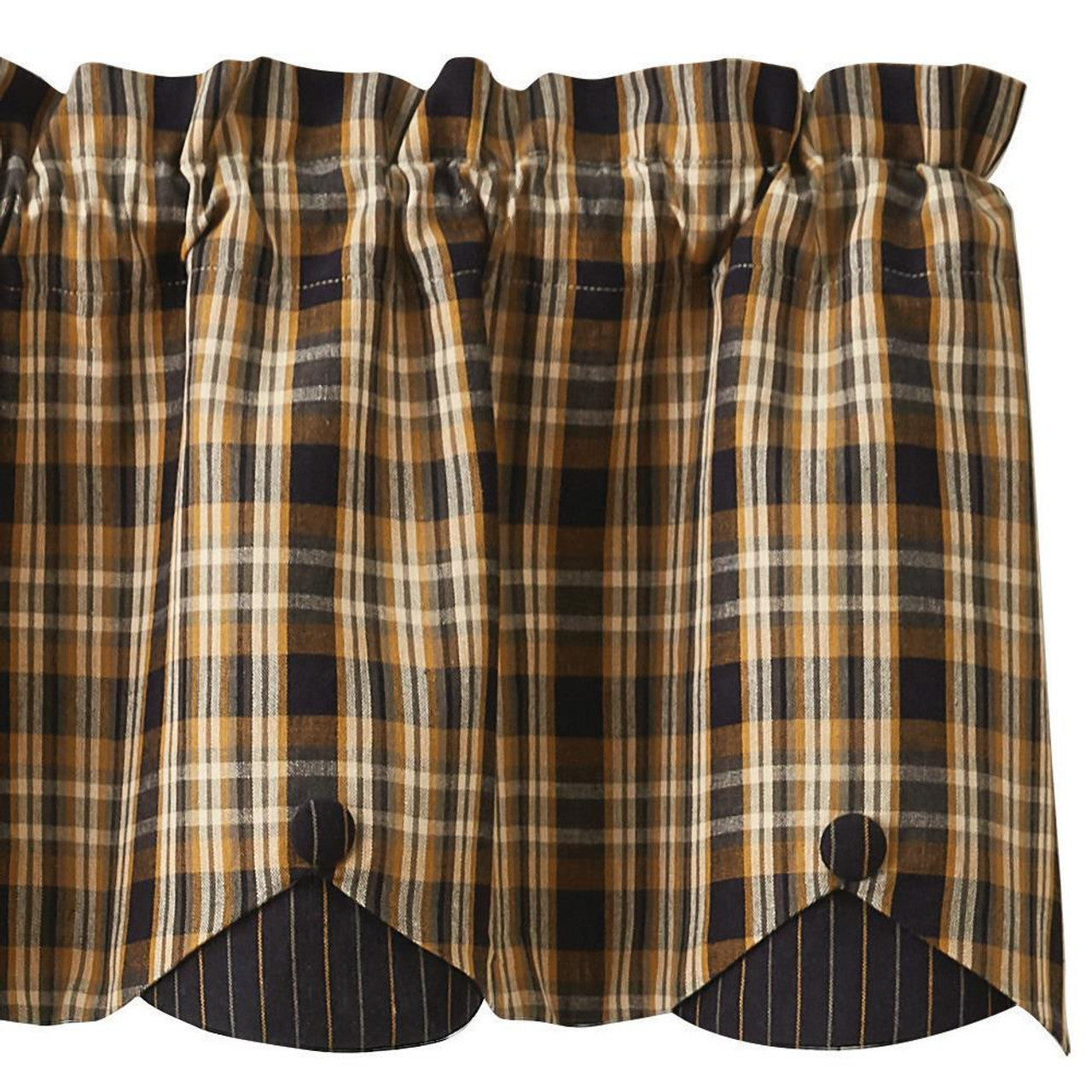 Sunflower In Bloom Scalloped Valance