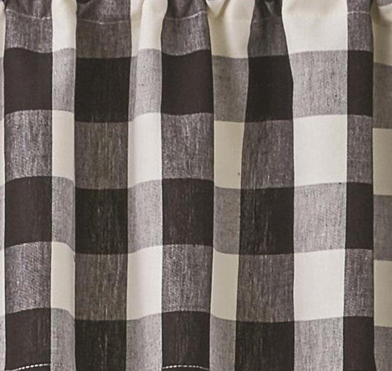 Wicklow Check 63" Panels Black/Cream