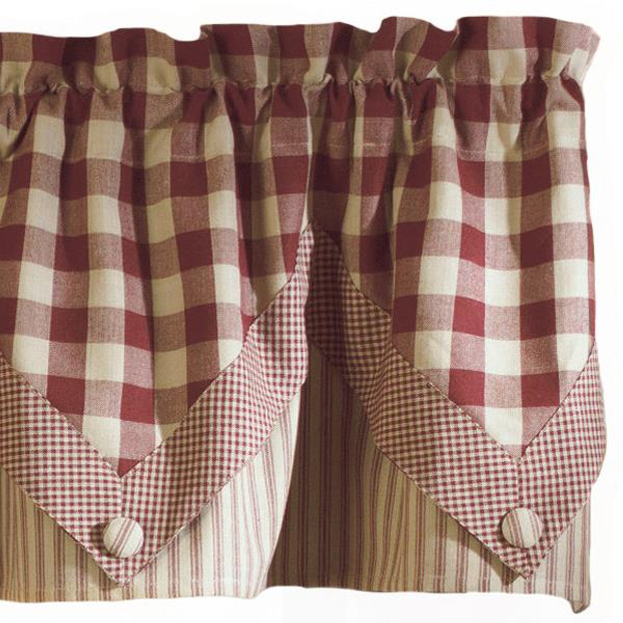 York Point Valance 72X15-Wine