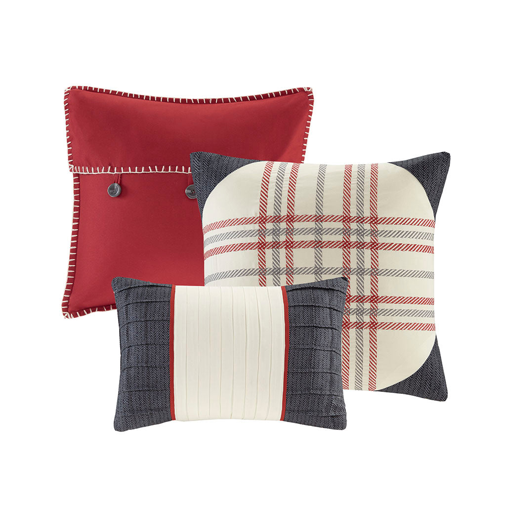 Ridge 7 Piece Herringbone Comforter Set