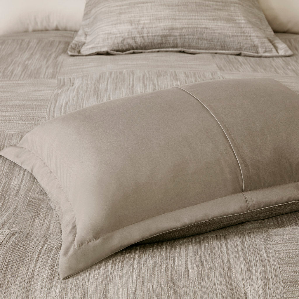 Walter 7 Piece Printed Seersucker Comforter Set