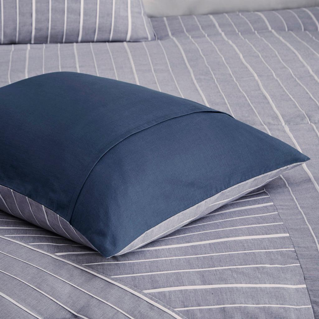 Bergen 5 Piece Cotton Rich Duvet Cover Set