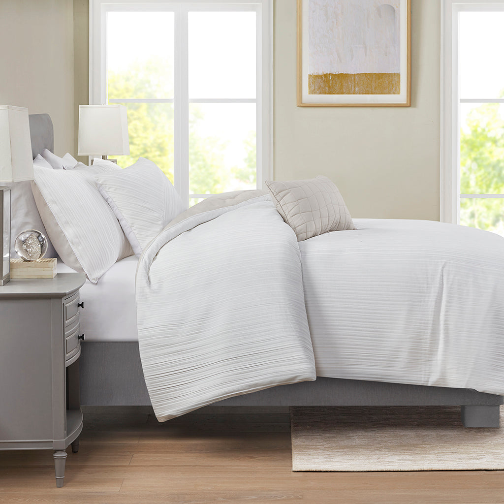 Jasper 5 Piece Crinkle Velvet Comforter Set