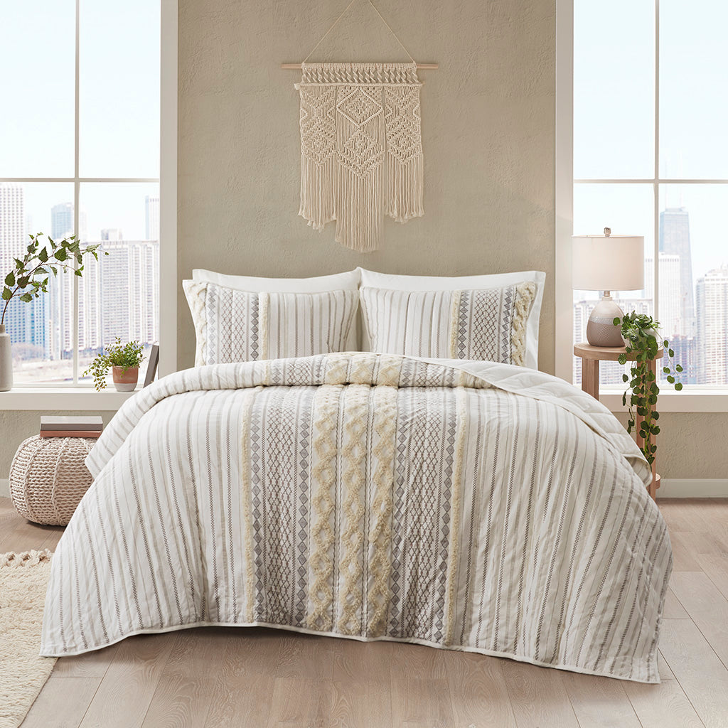Imani Cotton 3 Piece Coverlet Set