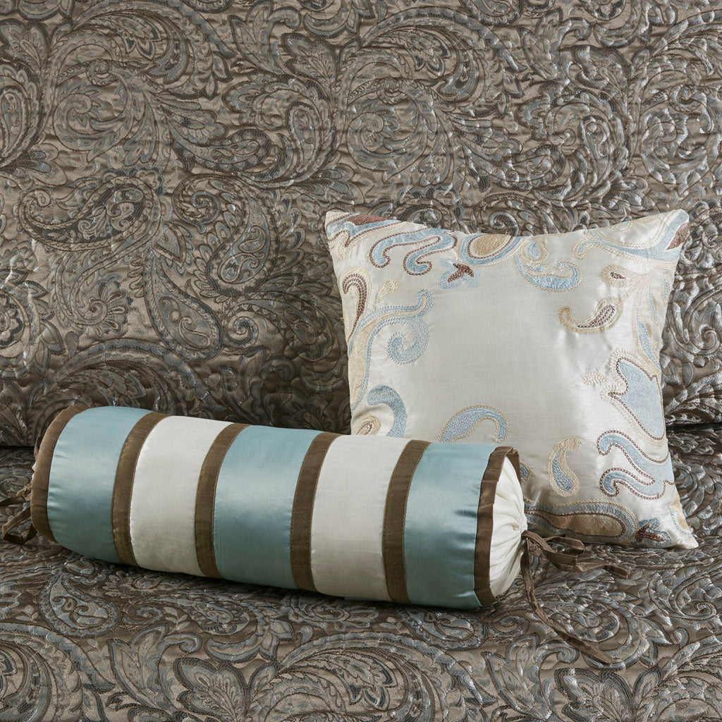 Aubrey 5 Piece Reversible Jacquard Bedspread Set