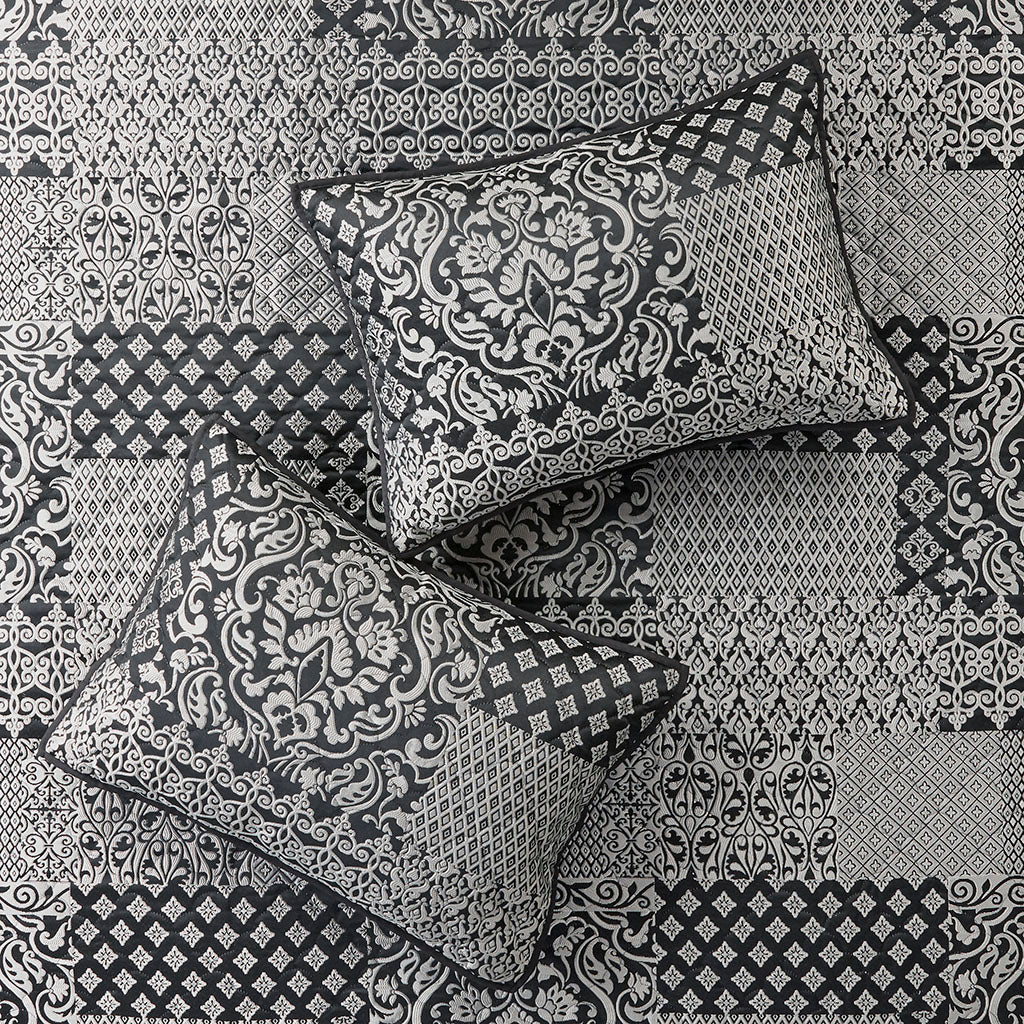 Cassian 3 Piece Reversible Jacquard Coverlet Set
