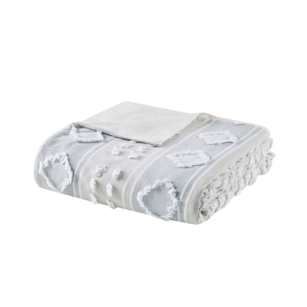 Brice 5 Piece Cotton Clipped Jacquard Duvet Set