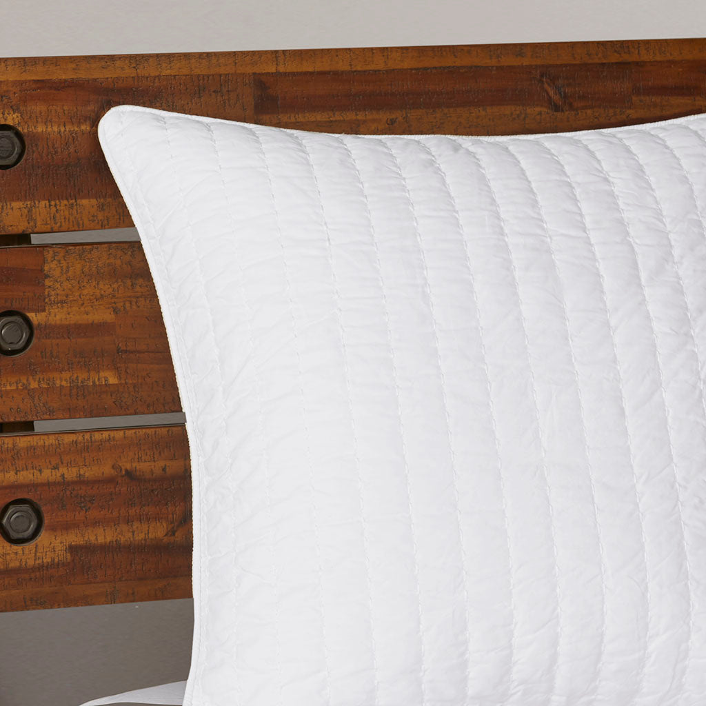 Stella Dot 3 Piece Cotton Percale Duvet Cover Set