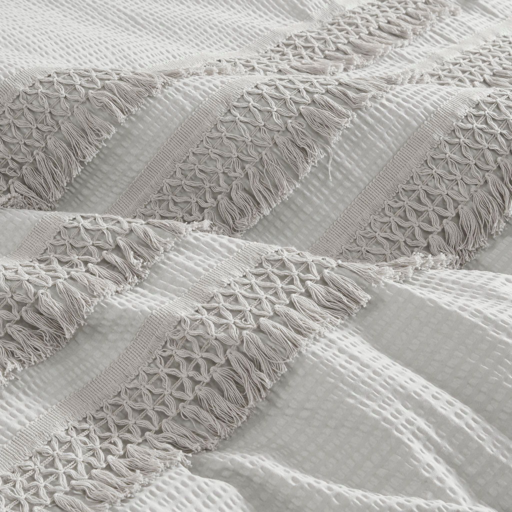 Amaya 3 Piece Cotton Seersucker Comforter Set