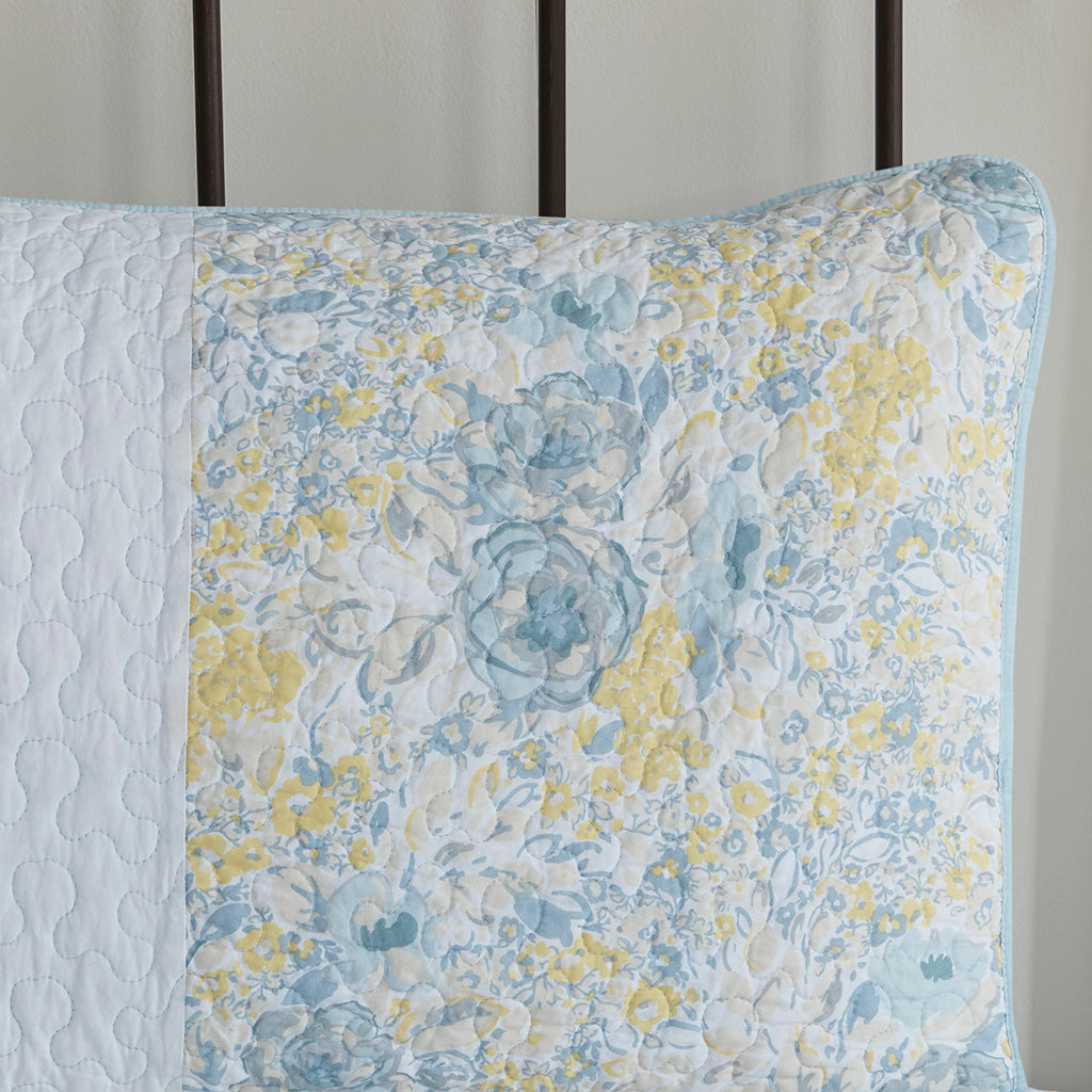 Violet 3 Piece Cotton Quilt Set