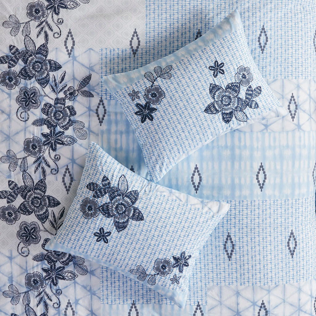 Sadie 3 Piece Cotton Duvet Cover Set