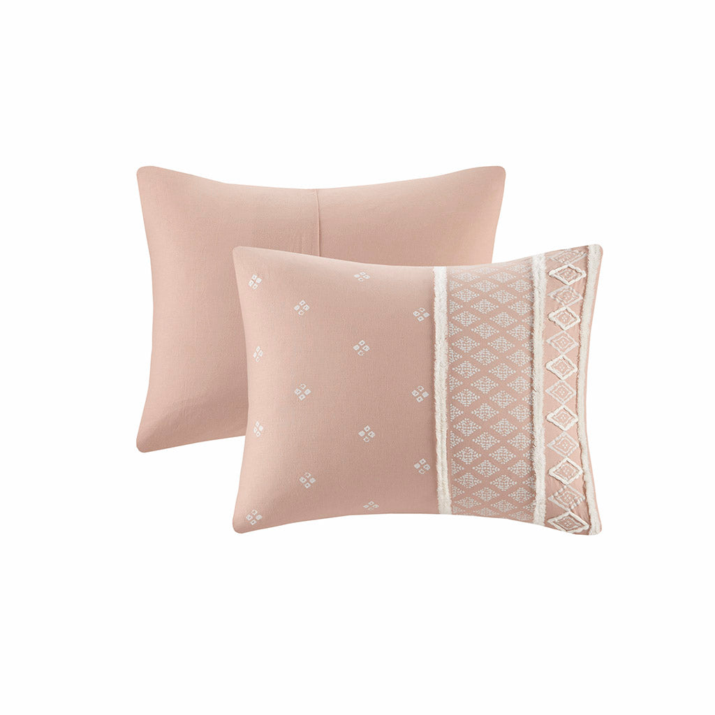 Marta 3 Piece Flax and Cotton Blended Duvet Cover Set