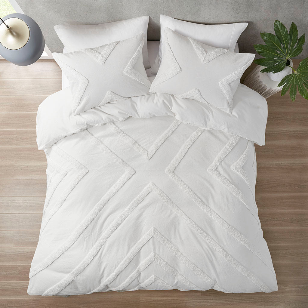 Beck Cotton Chenille Duvet Cover Set