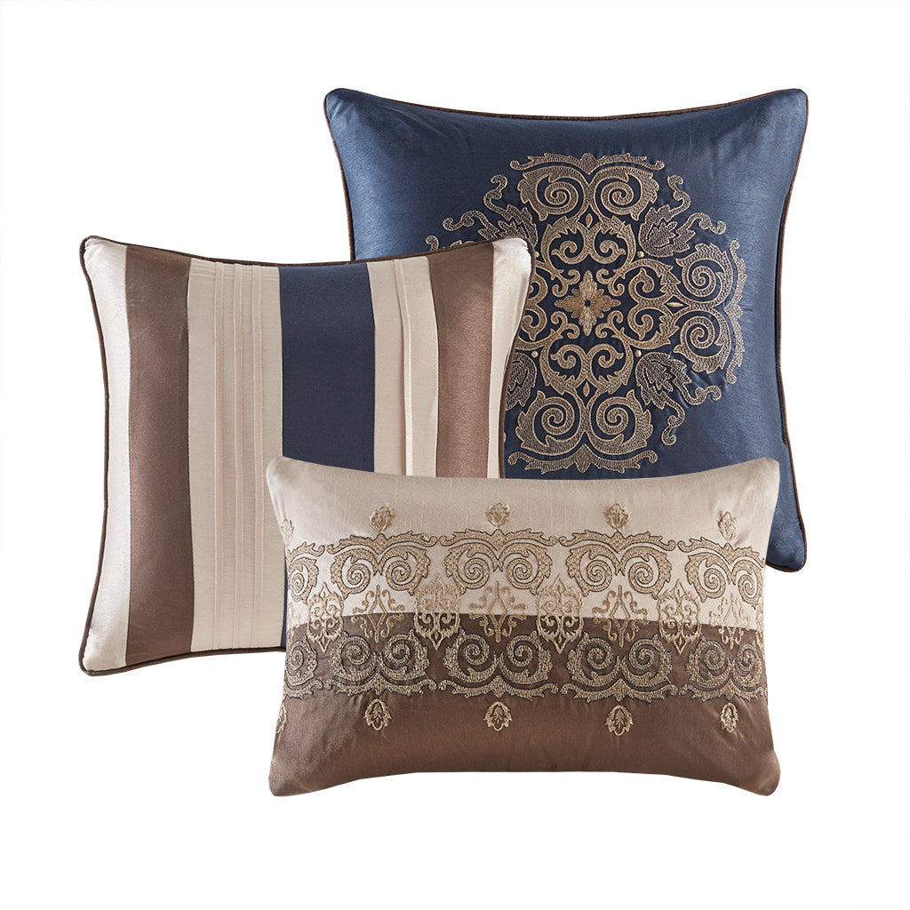 Donovan 7 Piece Jacquard Comforter Set