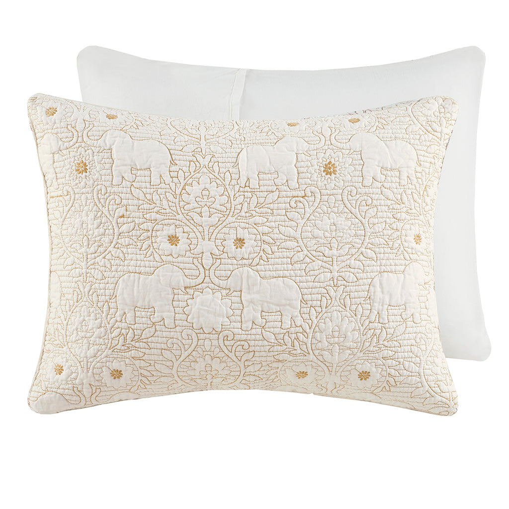 Kandula 3 Piece Reversible Cotton Quilt Set