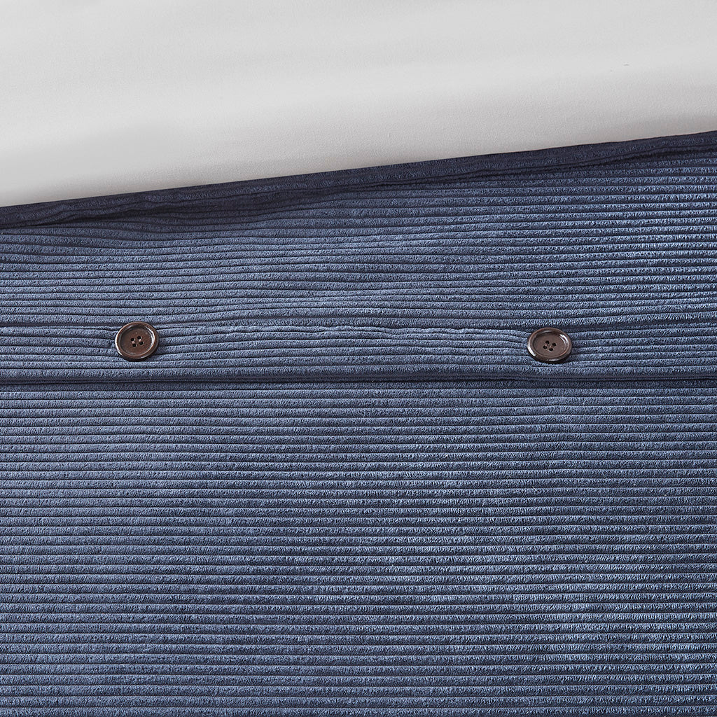 Andes 3 Piece Corduroy Duvet Cover Set