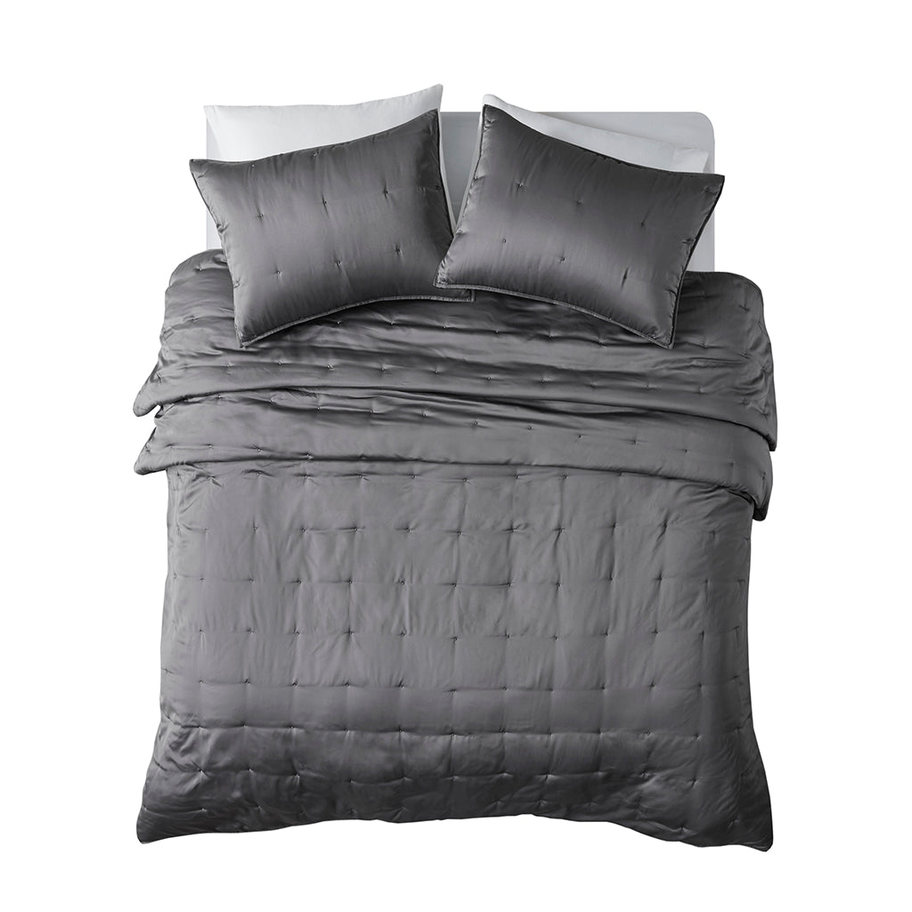 Ames 3 Piece Charmeuse Coverlet set