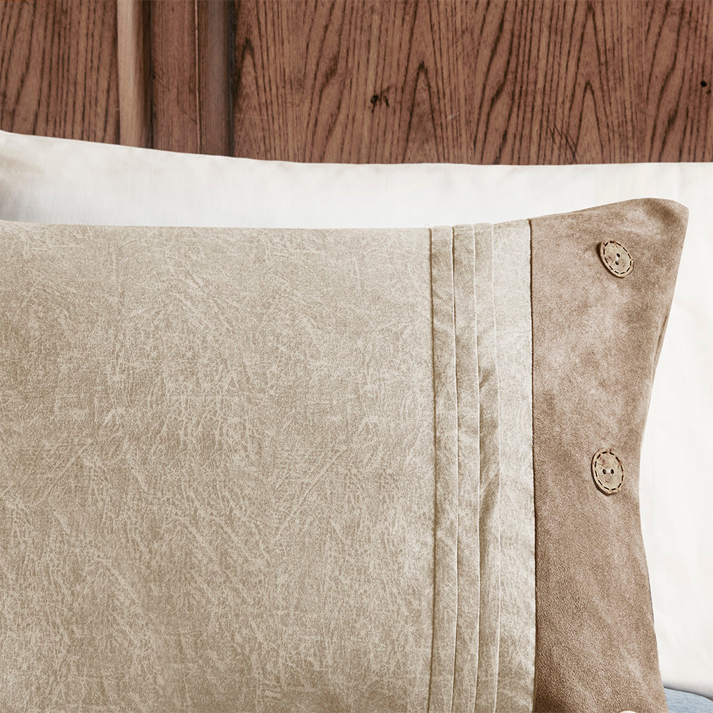 Boone 7 Piece Faux Suede Comforter Set
