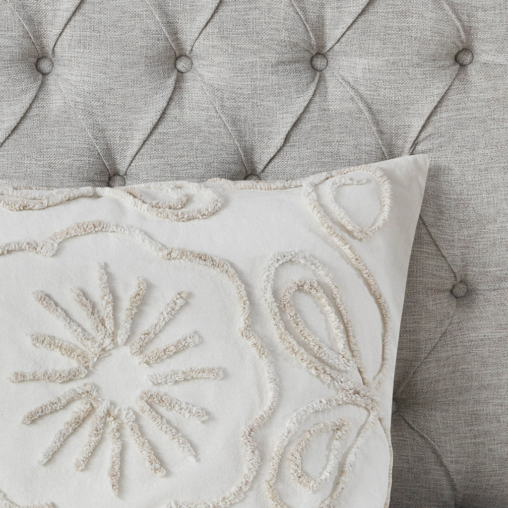 Violette 3 Piece Tufted Cotton Chenille Comforter Set
