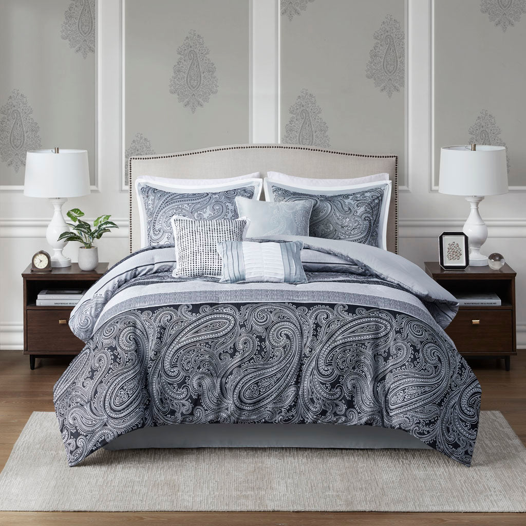 Neilsen 7 Piece Jacquard Comforter Set