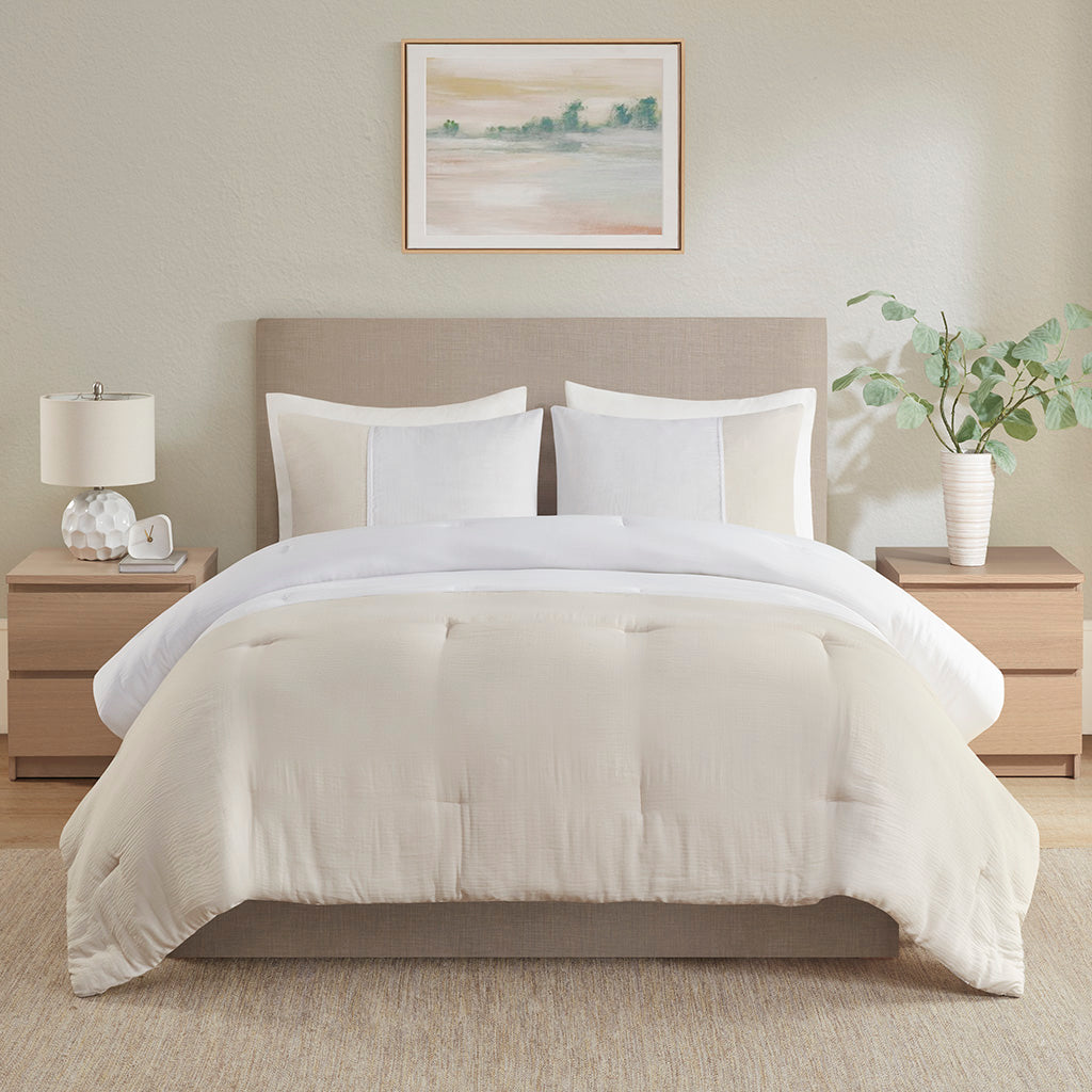 Miro 3 Piece Gauze Oversized Comforter Set