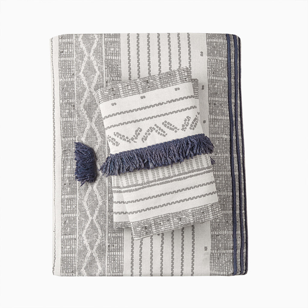 Cody 3 Piece Cotton Duvet Cover Set
