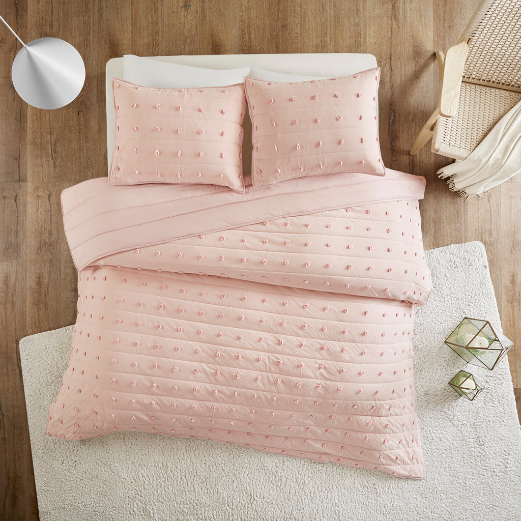 Brooklyn Cotton Jacquard Coverlet Set