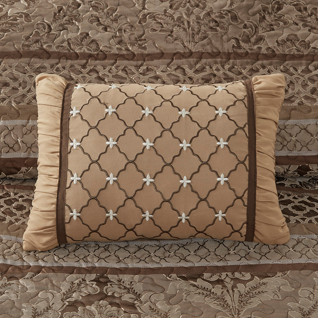 Bellagio 5 Piece Reversible Jacquard Bedspread Set