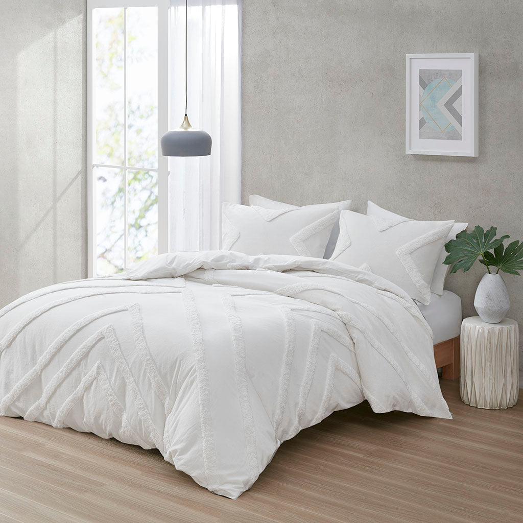 Beck Cotton Chenille Duvet Cover Set