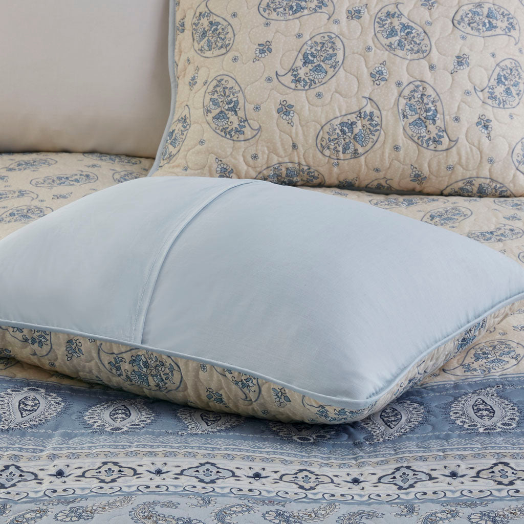 April 3 Piece Reversible Cotton Coverlet Set