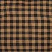 Navy Check Scalloped Short Panel Set