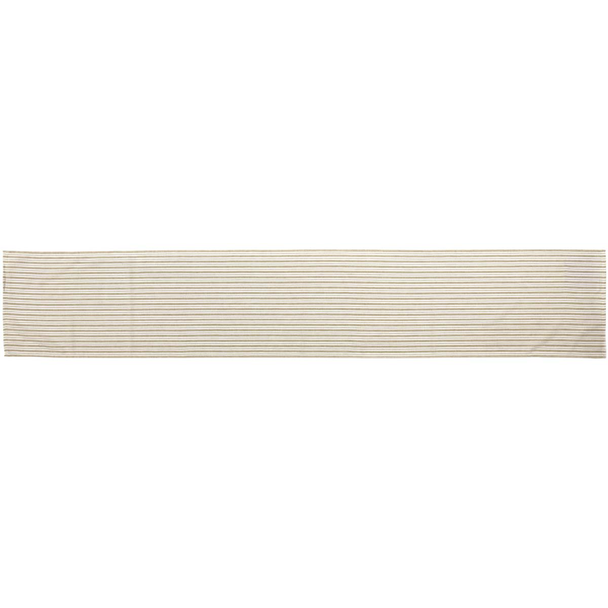 Classic Stripe Taupe 72" Table Runner