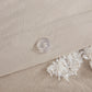 Viola 3 piece Tufted Cotton Chenille Damask Duvet Cover Set